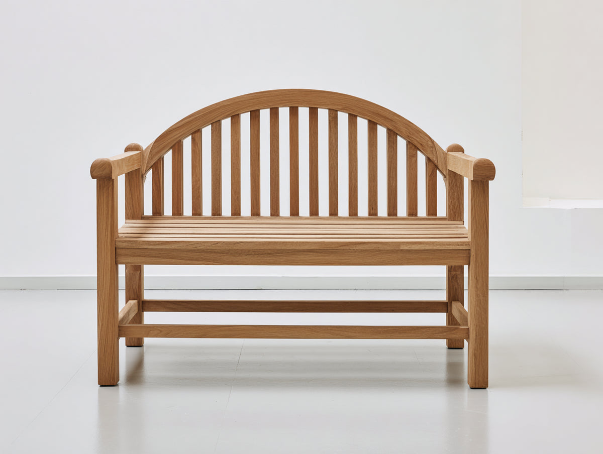 Gartenbank 150x60x95 cm aus Holz in Naturfarbe - Klassische Sitzbank für Garten und Terrasse