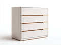 Kommode mit Schubladen 100x40x90 cm in Weiß - Moderne Schubladenkommode mit vier Schubladen und elegantem Design