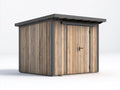 Gartenhäuser Holz 300 x 250 x 220 cm - Naturholzfarbe und Grau - Modernes Design für Außenbereich