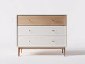 Kommode mit Schubladen - Holz MDF 120x40x80 cm - Weiß Holzfarbe - Modernes Design für Schlafzimmer und Wohnbereich